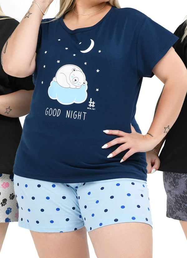 Be Blast - Kit 3 Pijamas 100% Algodão Multicores 2