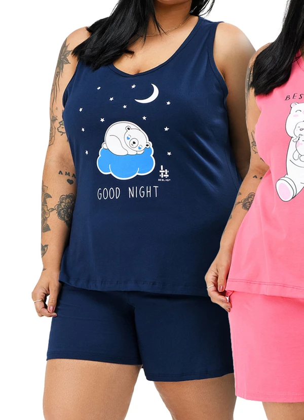 Be Blast - Kit 3 Pijamas Regata 100% Algodão Multicores 2