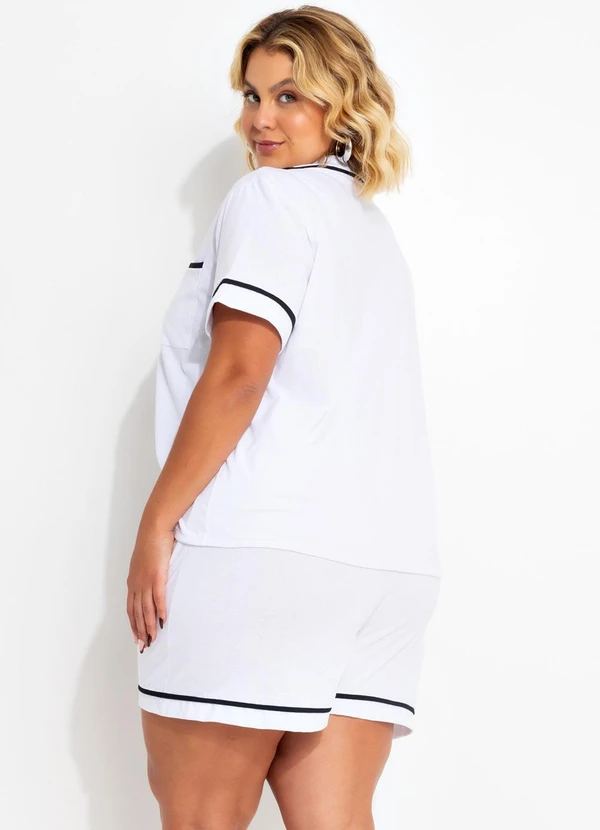 Marguerite - Pijama Branco Estilo Americano 2