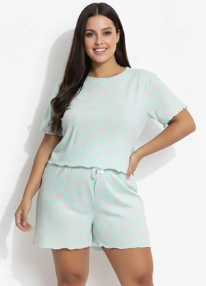 Marguerite - Pijama Coração em Malha de Poliéster - MARGUERITE