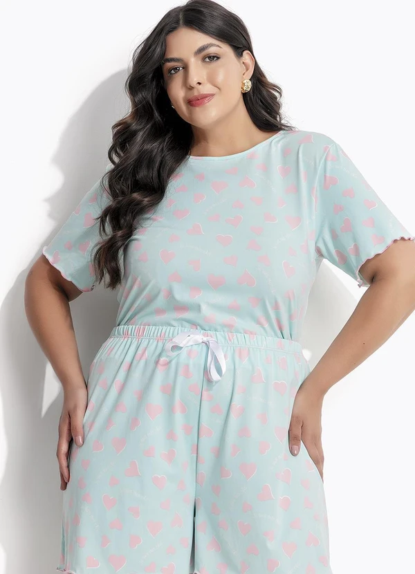 Marguerite - Pijama Coração em Malha de Poliéster 11