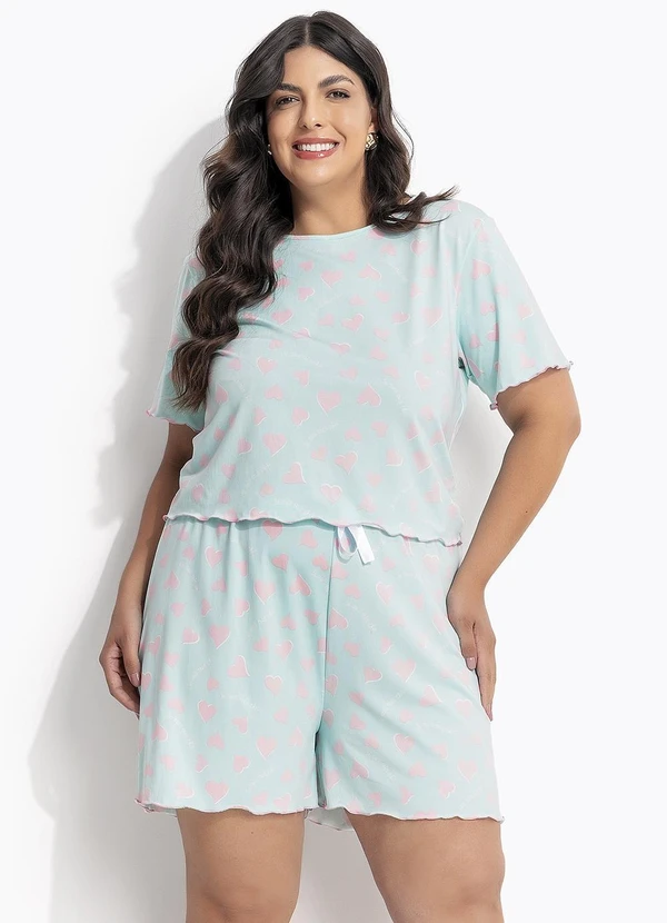 Marguerite - Pijama Coração em Malha de Poliéster 7