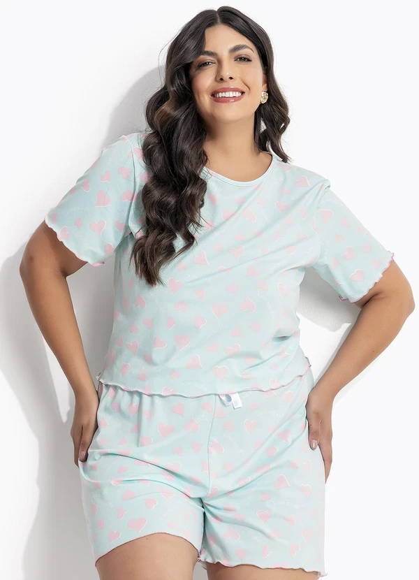 Marguerite - Pijama Coração em Malha de Poliéster 2