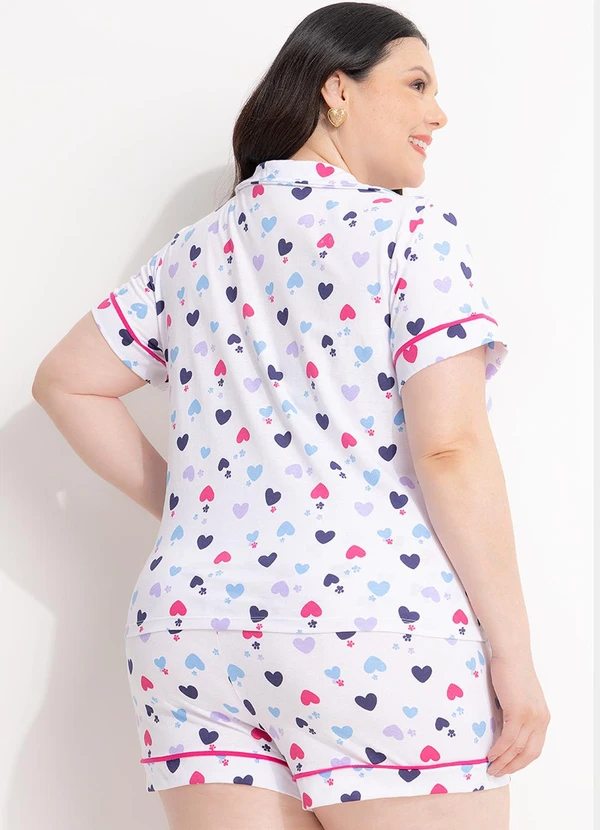 Marguerite - Pijama Corações de Botões em Algodão 3