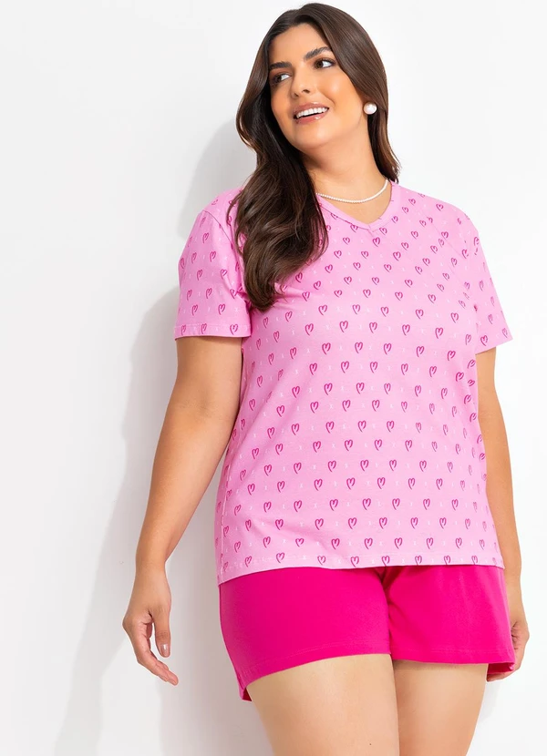 Marguerite - Pijama Corações em Malha 5