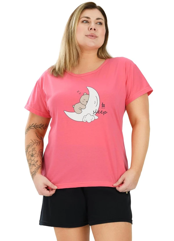 Be Blast - Pijama Curve de Algodão Sleep Rosê Rosa 3