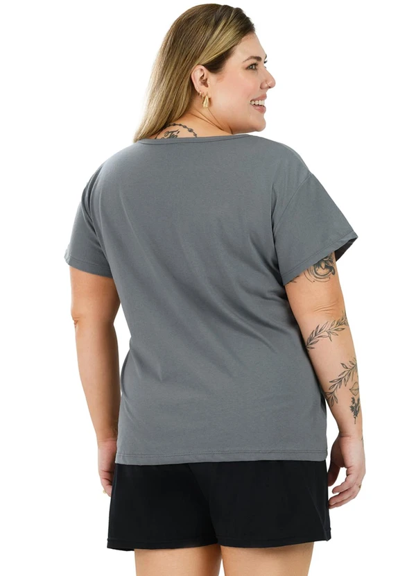 Be Blast - Pijama Curve Plus Size de Algodão Coala Cinza 2