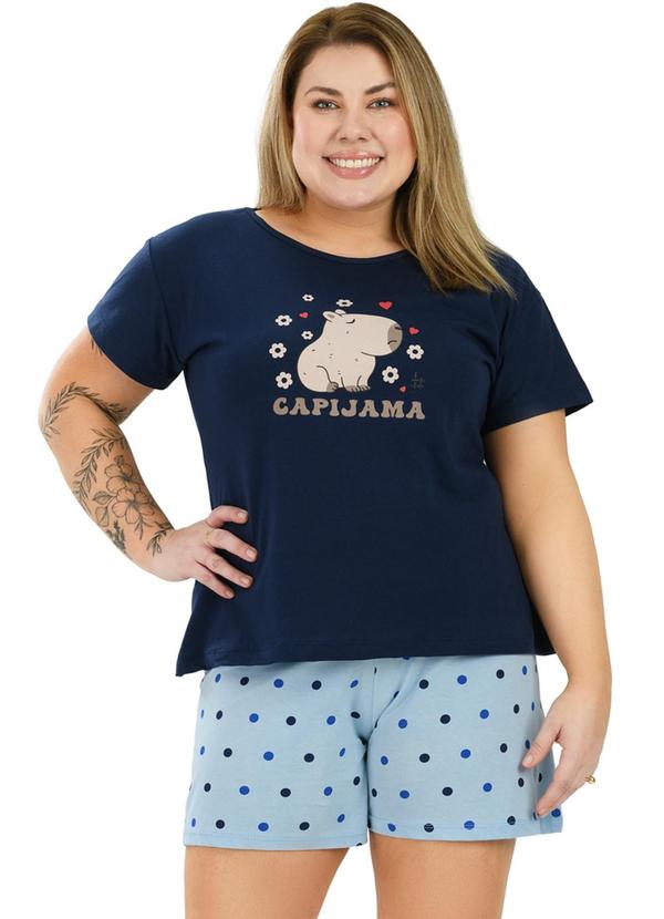 Be Blast - Pijama de Algodão Capivara Azul 3