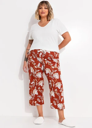 Marguerite - Pijama Floral em Malha de Algodão - MARGUERITE