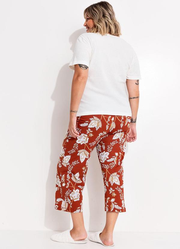 Marguerite - Pijama Floral em Malha de Algodão 2