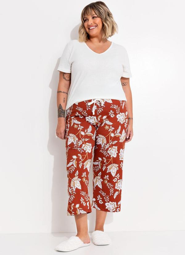 Marguerite - Pijama Floral em Malha de Algodão 3