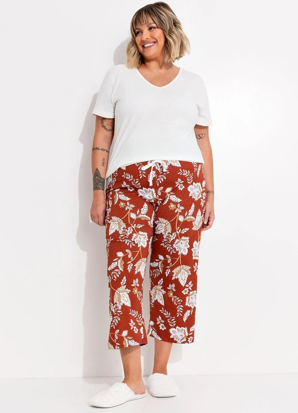 Marguerite - Pijama Floral em Malha de Algodão 3