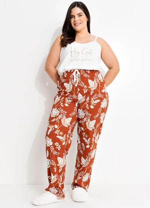 Marguerite - Pijama Floral em Malha de Algodão - MARGUERITE