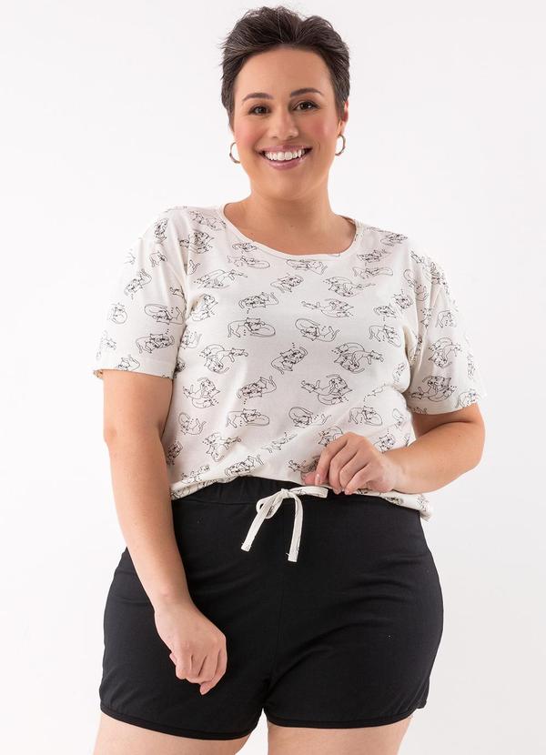 Marguerite - Pijama Gatinhos em Malha de Algodão