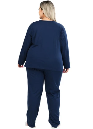 Be Blast - Pijama Inverno Plus Size de Algodão Dream Azul - BE BLAST