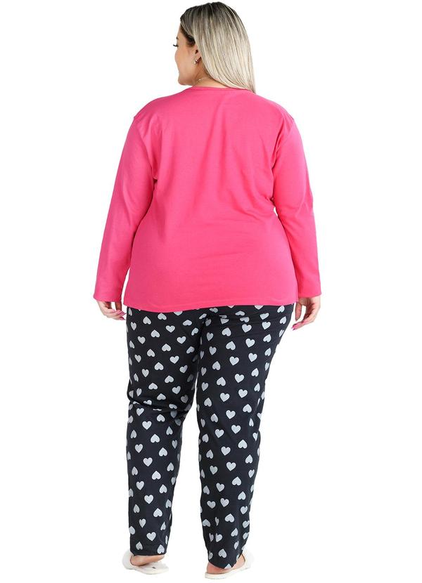Be Blast - Pijama Inverno Plus Size Game Lover Rosa 2