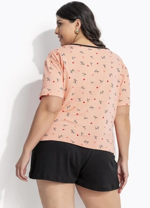 Marguerite - Pijama Love em Malha Suede Macia - MARGUERITE