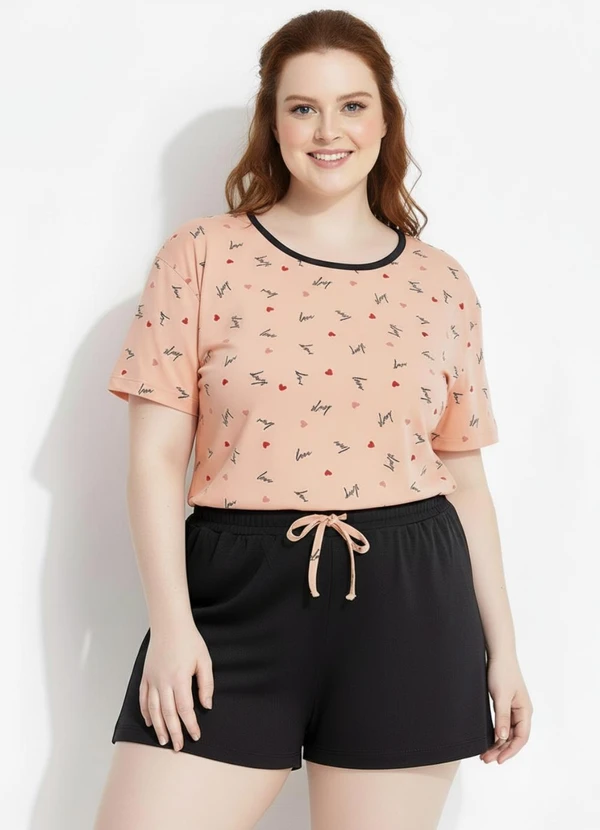 Marguerite - Pijama Love em Malha Suede Macia