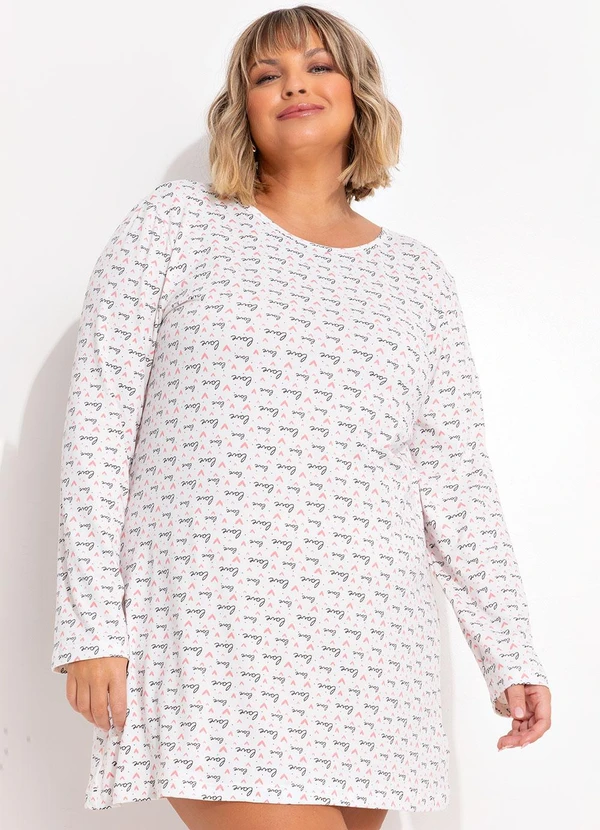 Marguerite - Pijama Love em Malha Suede