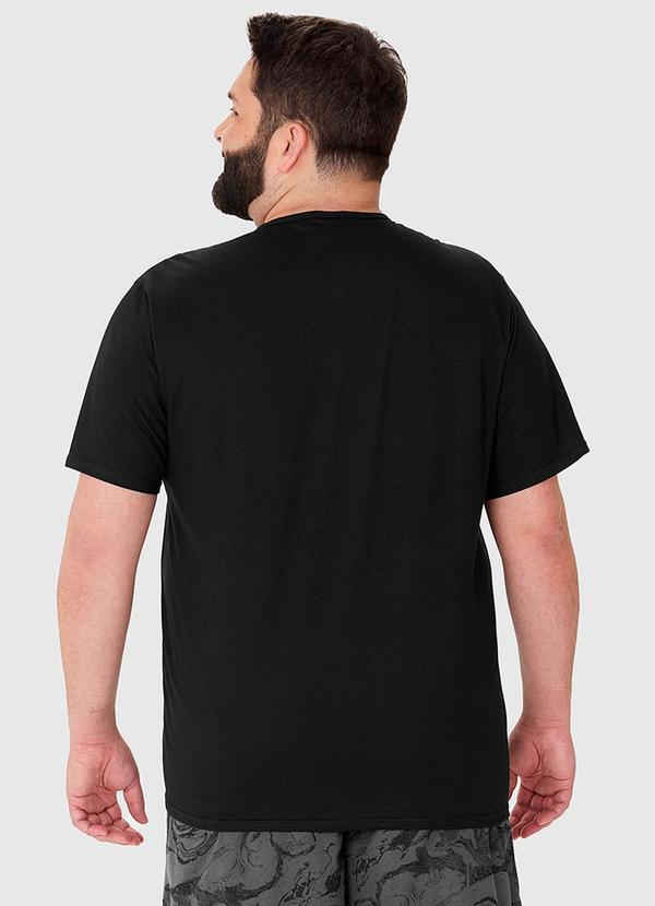 Malwee - Pijama Masculino Plus Size Camiseta Preto 2