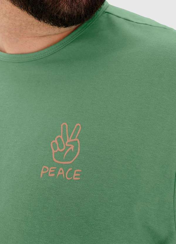 Malwee - Pijama Masculino Plus Size Camiseta Verde 5