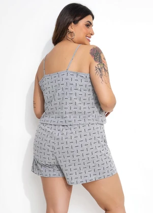 Marguerite - Pijama Sleep Mescla em Malha - MARGUERITE