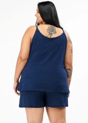 Be Blast - Pijama Verão Alcinha Plus Size Urso Marinho - BE BLAST