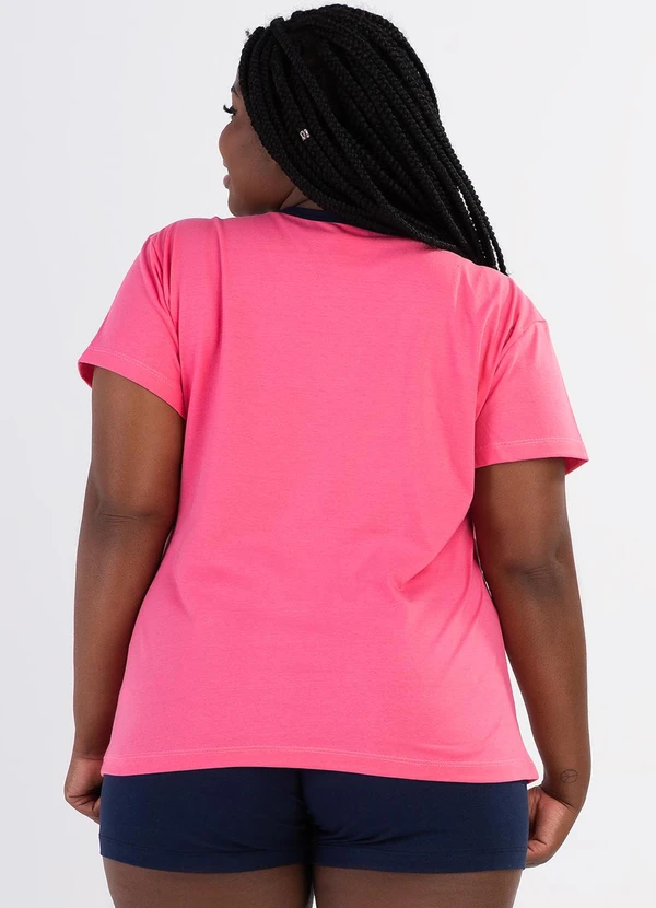 Be Blast - Pijama Verão Plus Size de Algodão Nap TimeRosa 2