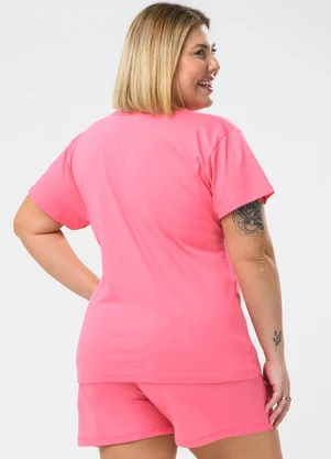 Be Blast - Pijama Verão Plus Size I Love Sleep Rosa - BE BLAST