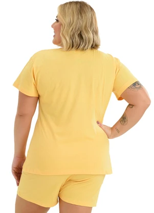 Be Blast - Pijama Verão Plus Size Ursinho Amarelo - BE BLAST
