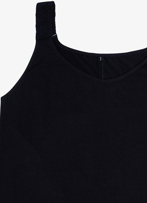 Rovitex - Blusa de Alça Feminina Plus Preto 3