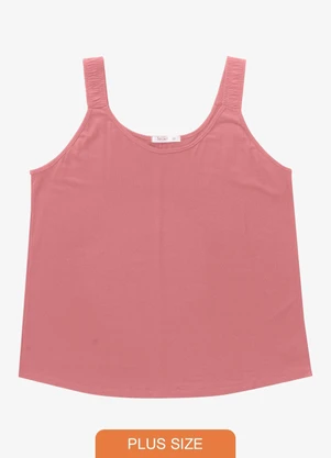 Secret Glam - Blusa de Alça Feminina Plus Size Rosa - SECRET GLAM