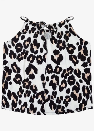 Infinita Cor - Blusa de Alça Plus Size Bege - INFINITA COR