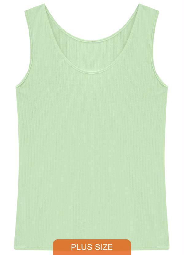 Lunender Mais Mulher - Blusa Malha Canelado Tracy Verde