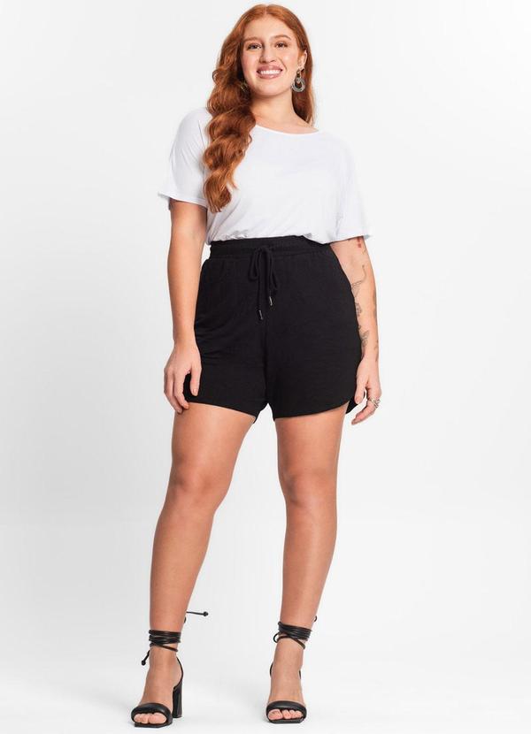 Secret Glam - Blusa Manga Curta Feminina Plus Size Branco 1