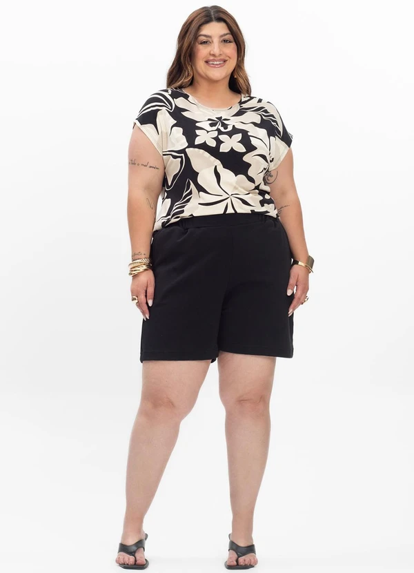 Secret Glam - Blusa Manga Curta Feminina Preto 3