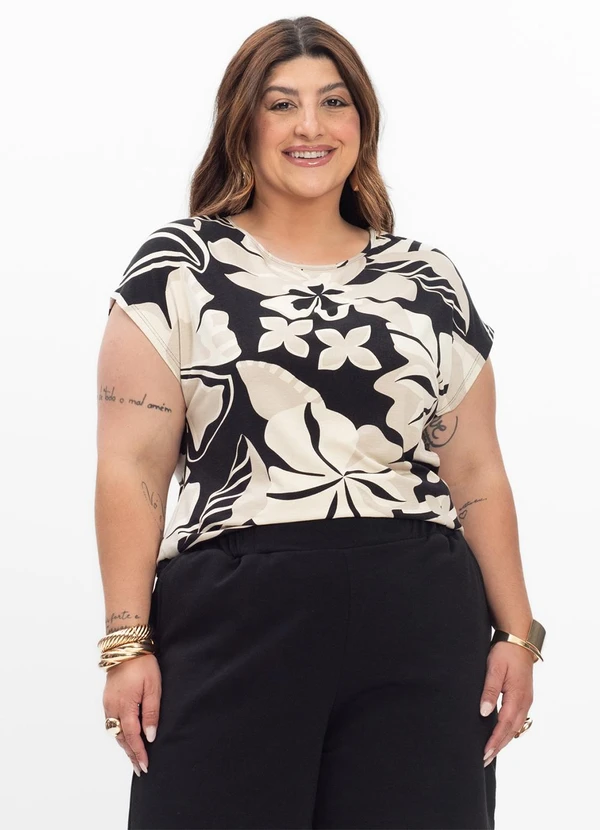 Secret Glam - Blusa Manga Curta Feminina Preto 4