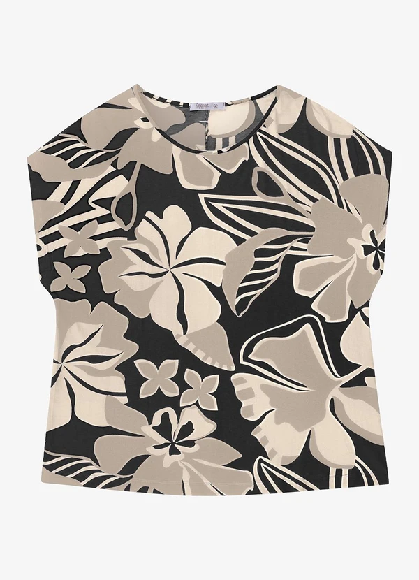 Secret Glam - Blusa Manga Curta Feminina Preto 5