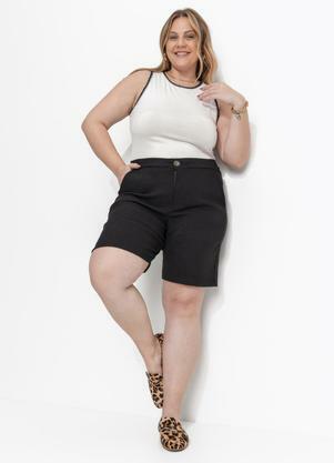 Blusa (Off White) em Malha de Viscose