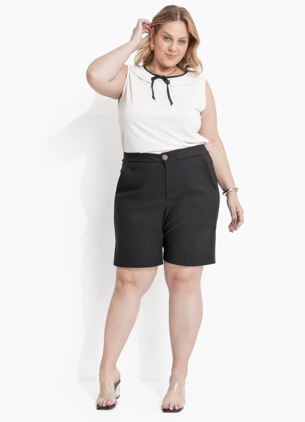 Marguerite - Blusa Off White em Malha 3