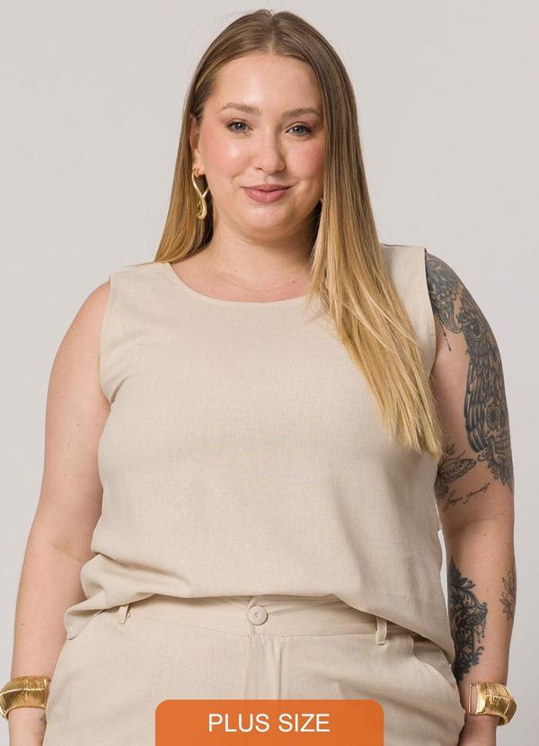 Lisamour - Blusa Regata Lisa Bege