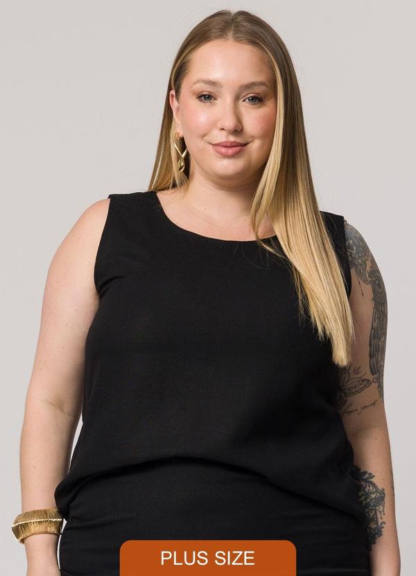 Lisamour - Blusa Regata Lisa Preta