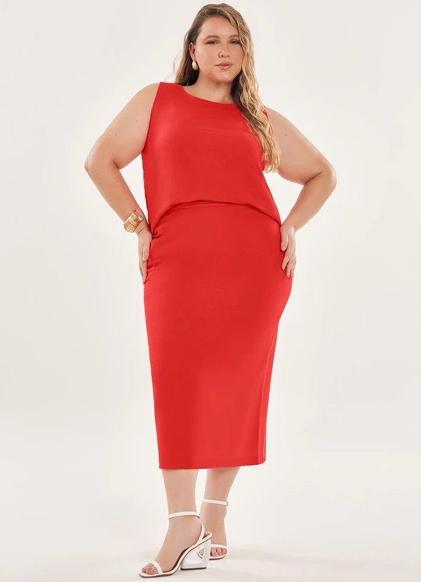 Lisamour - Blusa Regata Lisa Vermelha 3