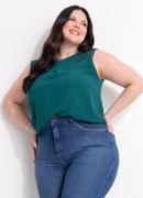 Blusa Verde em Tecido Leve