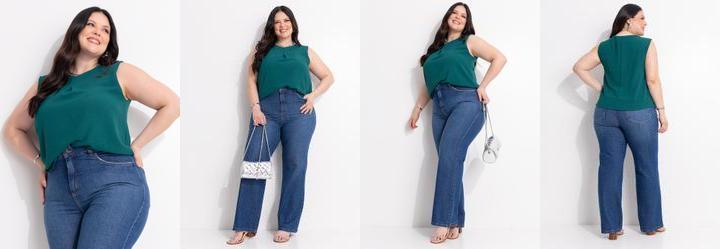 Blusa Verde em Tecido Leve