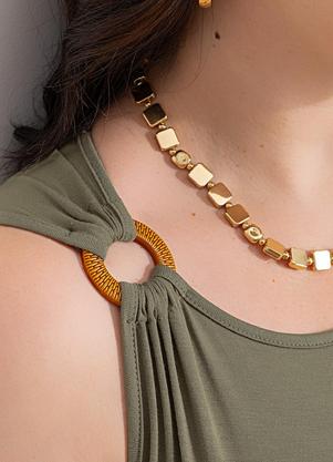 Blusa (Terracota) em Malha de Viscose