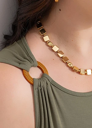 Marguerite - Blusa Terracota em Malha de Viscose - MARGUERITE