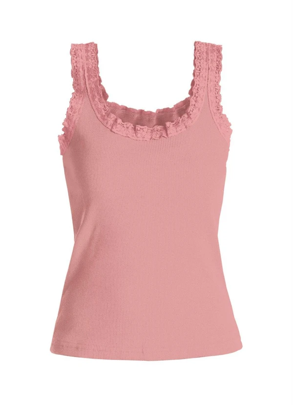 Marguerite - Regata Canelada Rosê Plus Size Marguerite 9