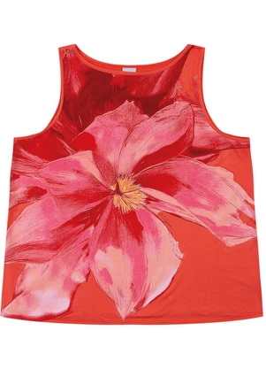 Malwee - Regata Evasê Floral PlusVermelho - MALWEE