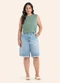 Secret Glam - Regata Feminina Canelada Plus Size Verde - variação: Verde